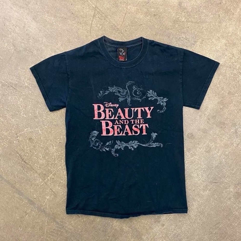 Vintage Y2K Disney Beauty and the Beast Promo T-Shirt Size Small‎